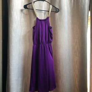 💕The Limited. NWT. Purple and gold dress